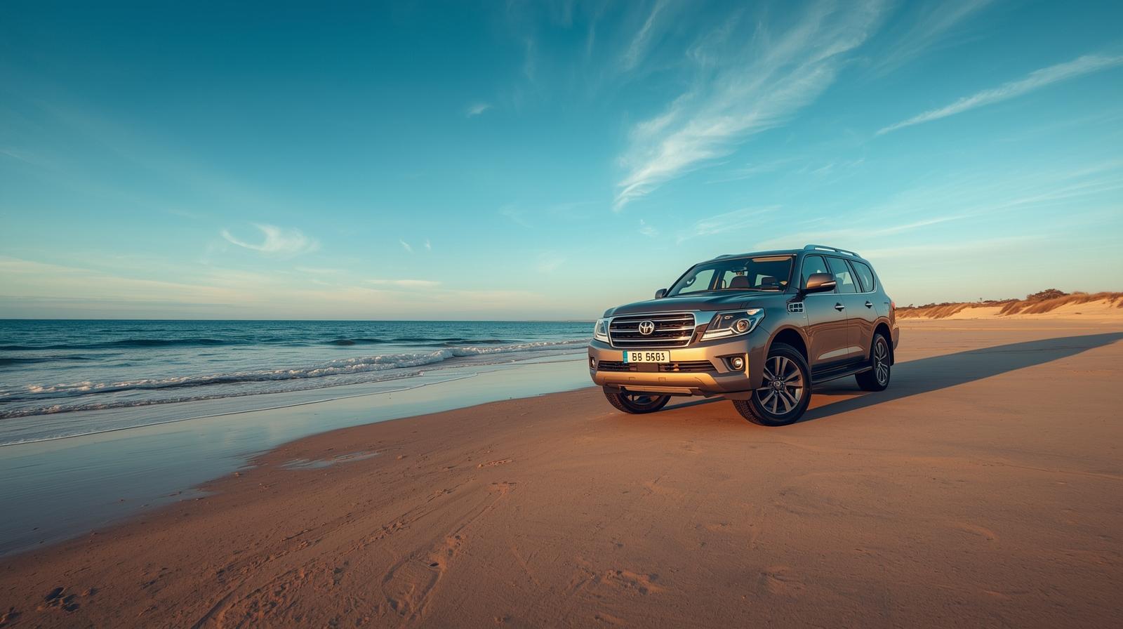 SUV sur plage Sénégal